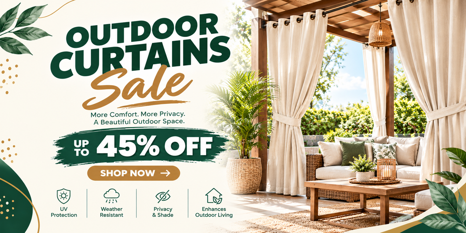 Outdoor Curtains Sale