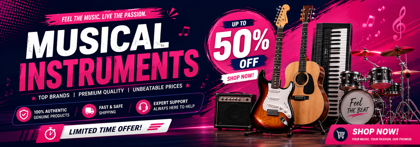 musical instruments sale