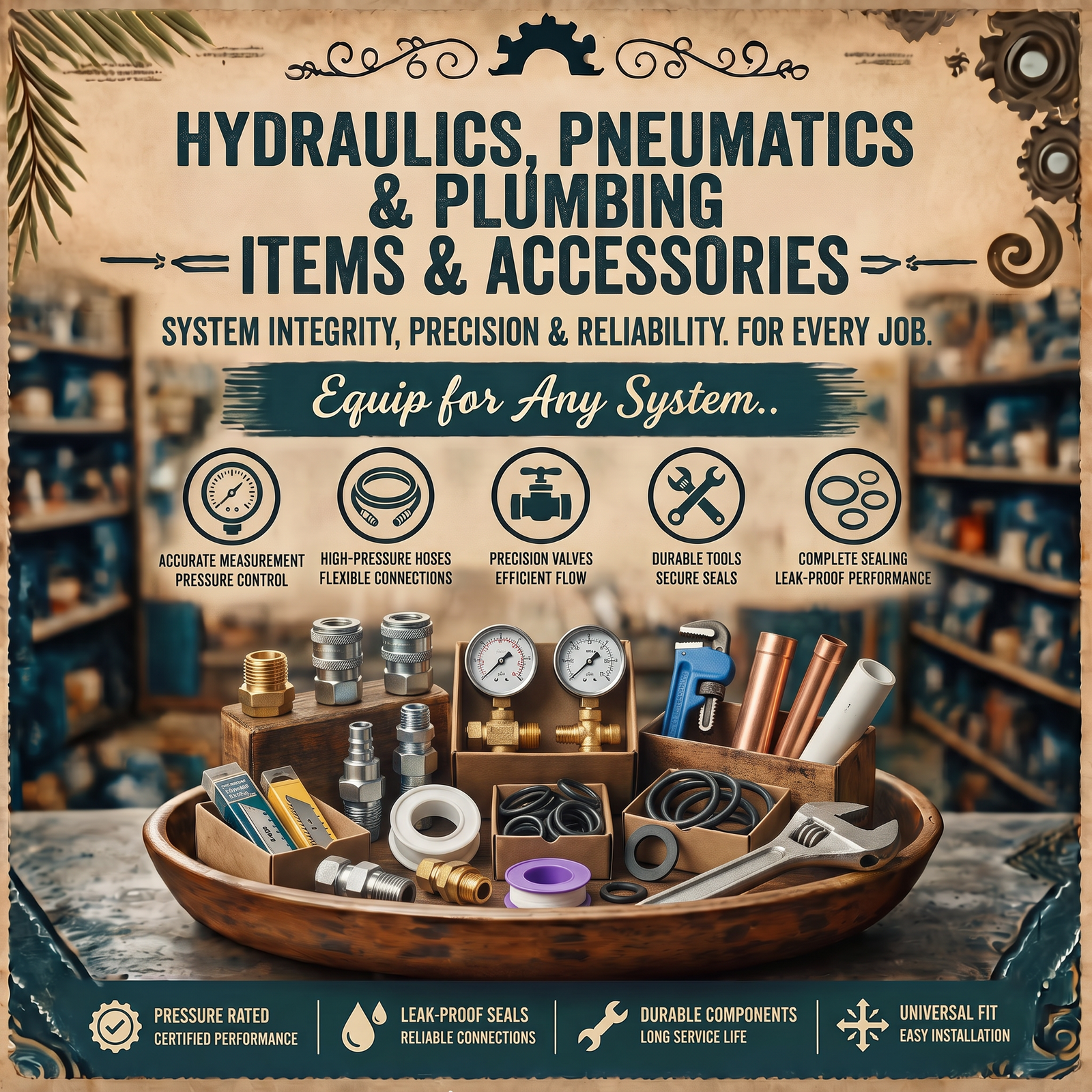 Hydraulics, Pneumatics & Plumbing