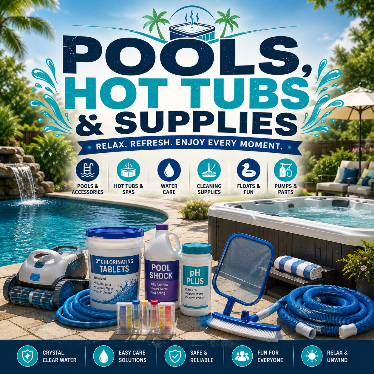 Pools, Hot Tubs & Supplies