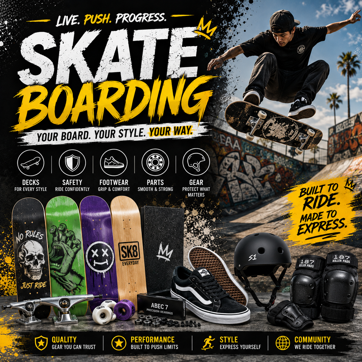 Skateboarding